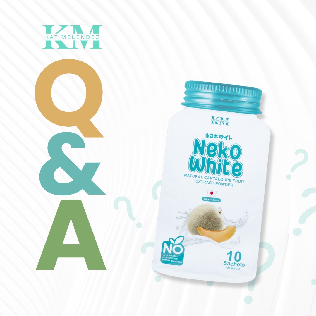 Neko White (Glutathione + Collagen ) Cantaloupe Fruit Extract Powder 10 Sachets x 18g