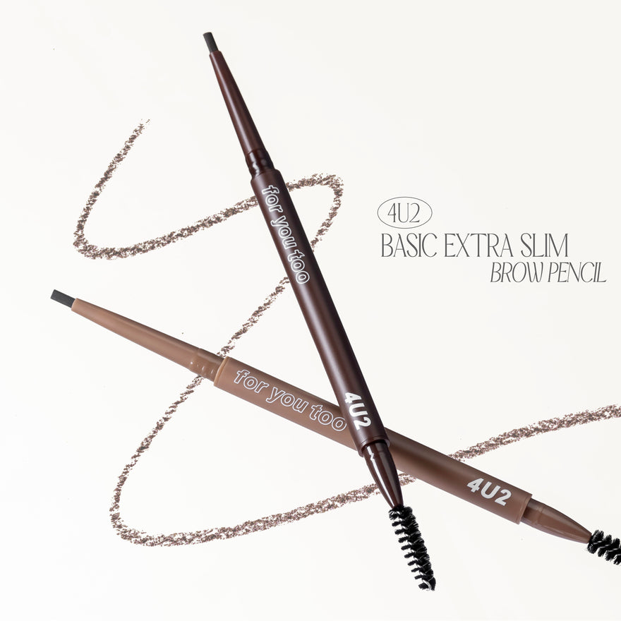 4U2 Basic Extra Slim Brow Pencil 0.08g | Choose Shade
