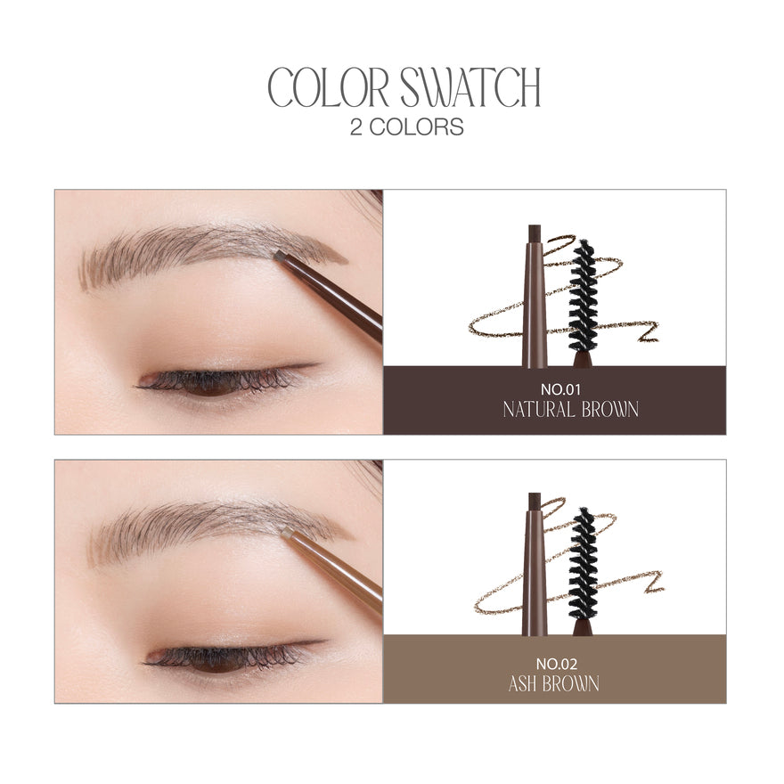 4U2 Basic Extra Slim Brow Pencil 0.08g | Choose Shade