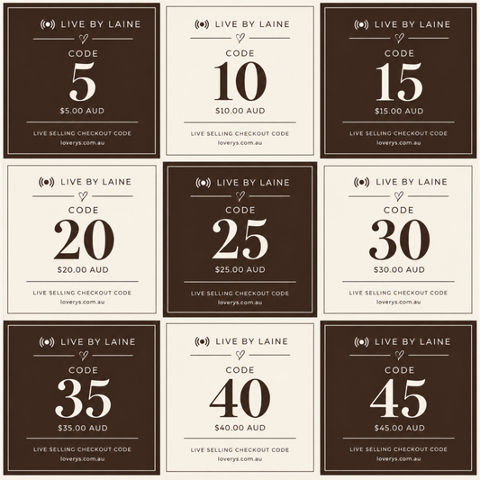 LIVE BY LAINE Checkout | Choose Your Codes