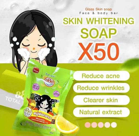 888 Total White Glass Skin Soap 70g