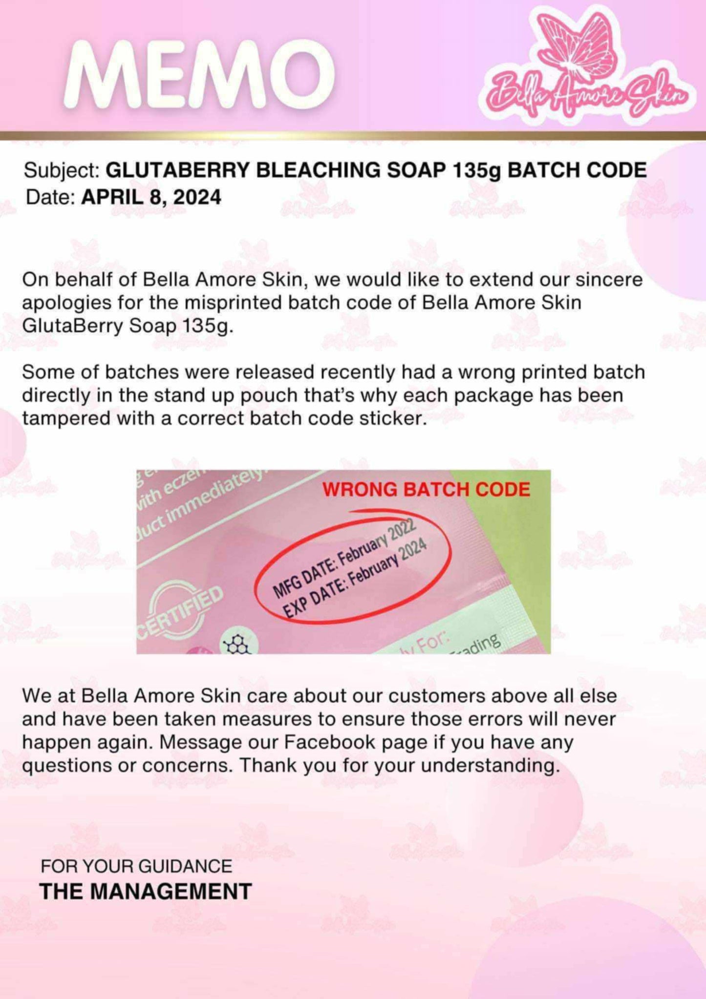 Bella Amore Skin Gluta Berry Bleaching Soap | Choose Size