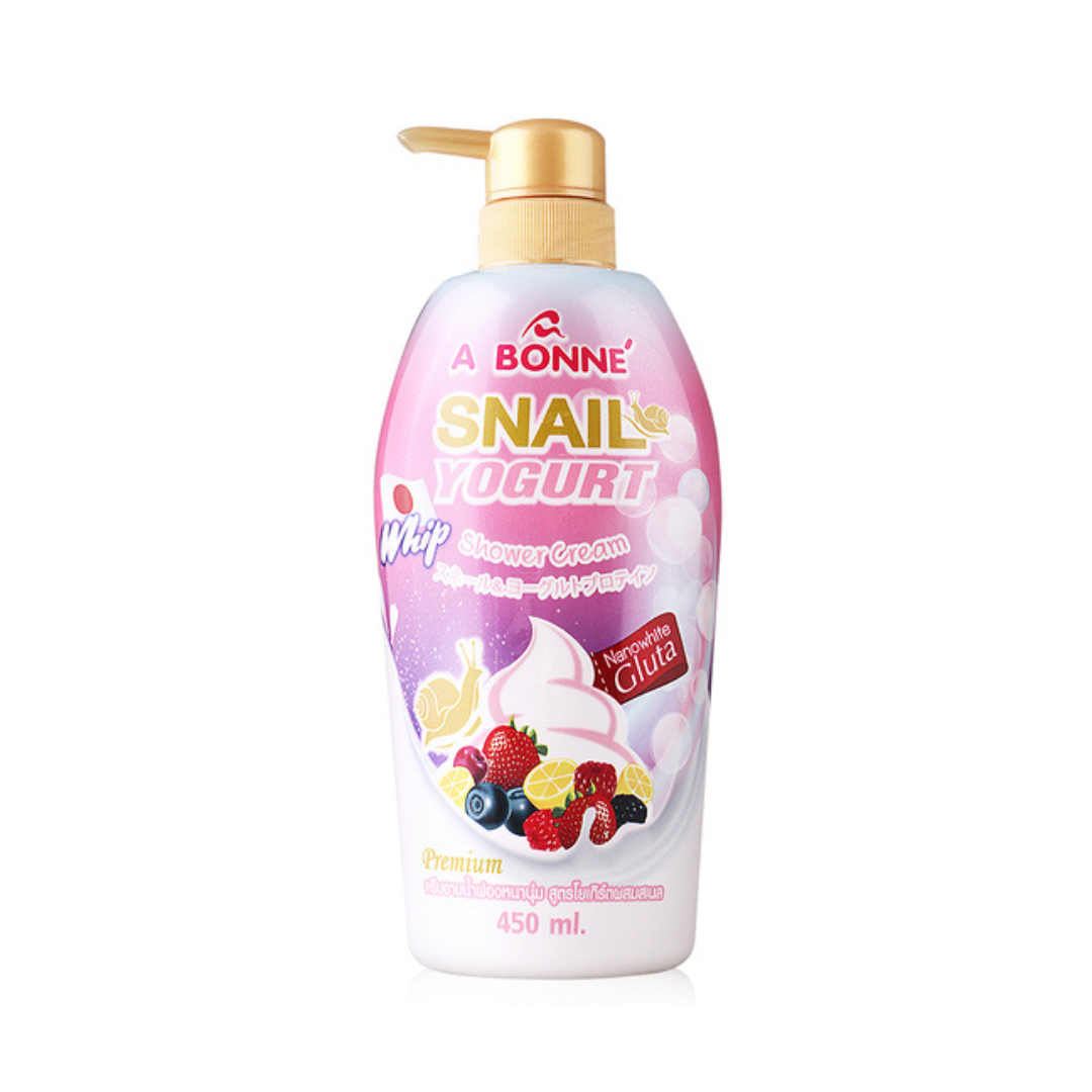 A BONNE Whip Nanowhite Gluta Shower Cream (Snail Yogurt) 450ml