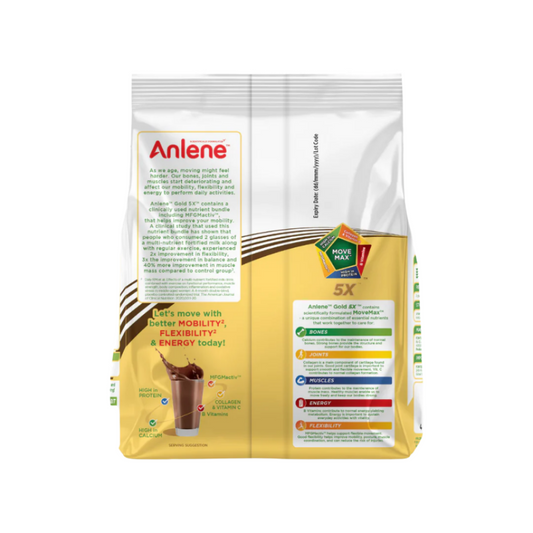 ANLENE Gold 5X Milk Powder Drink (Dark Chocolate) 300g