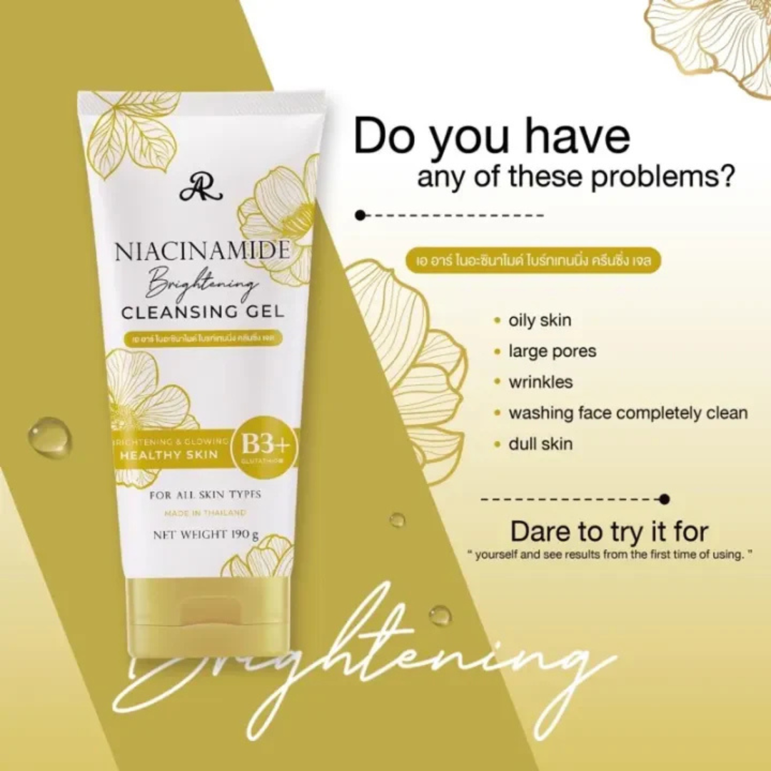 AR Niacinamide Brightening Cleansing Gel Net Wt. 190ml