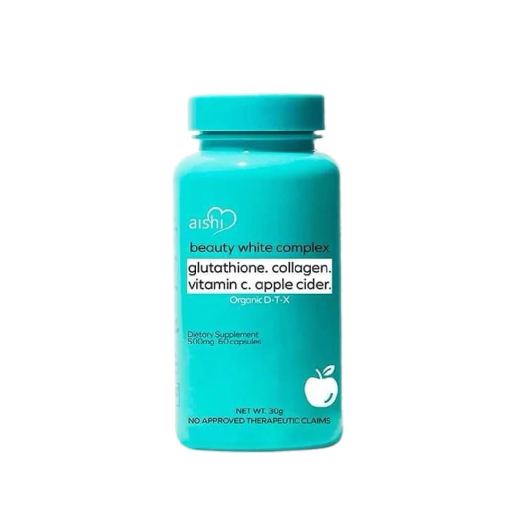 Aishi Beauty White Complex (Glutathione, Collagen, Vitamin C, Apple Cider) - 60 Tablets | Love Rys Australia LOVE RYS AUSTRALIA Aishi Beauty White Complex (Glutathione, Collagen, Vitamin C, Apple Cider) - 60 Tablets | Love Rys Australia LOVE RYS AUSTRALIA