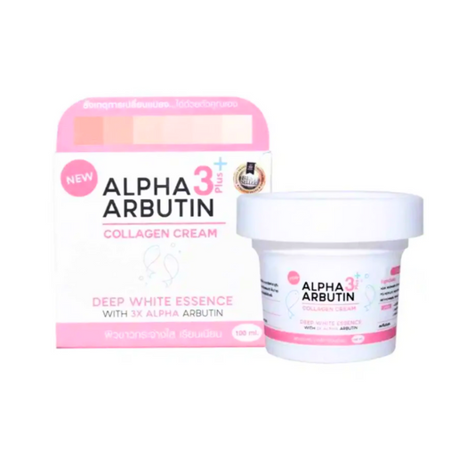 Alpha Arbutin 3+ Plus (Deep White Essence) Collagen Cream by Precious Skin Thailand 100g