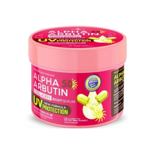 Alpha Arbutin Collagen Body Serum (UV Protection SPF50) by Precious Skin Thailand 500g