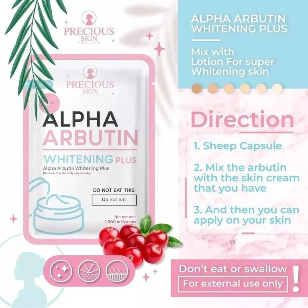 Alpha Arbutin Whitening Plus by Precious Skin Thailand (10 Capsules)