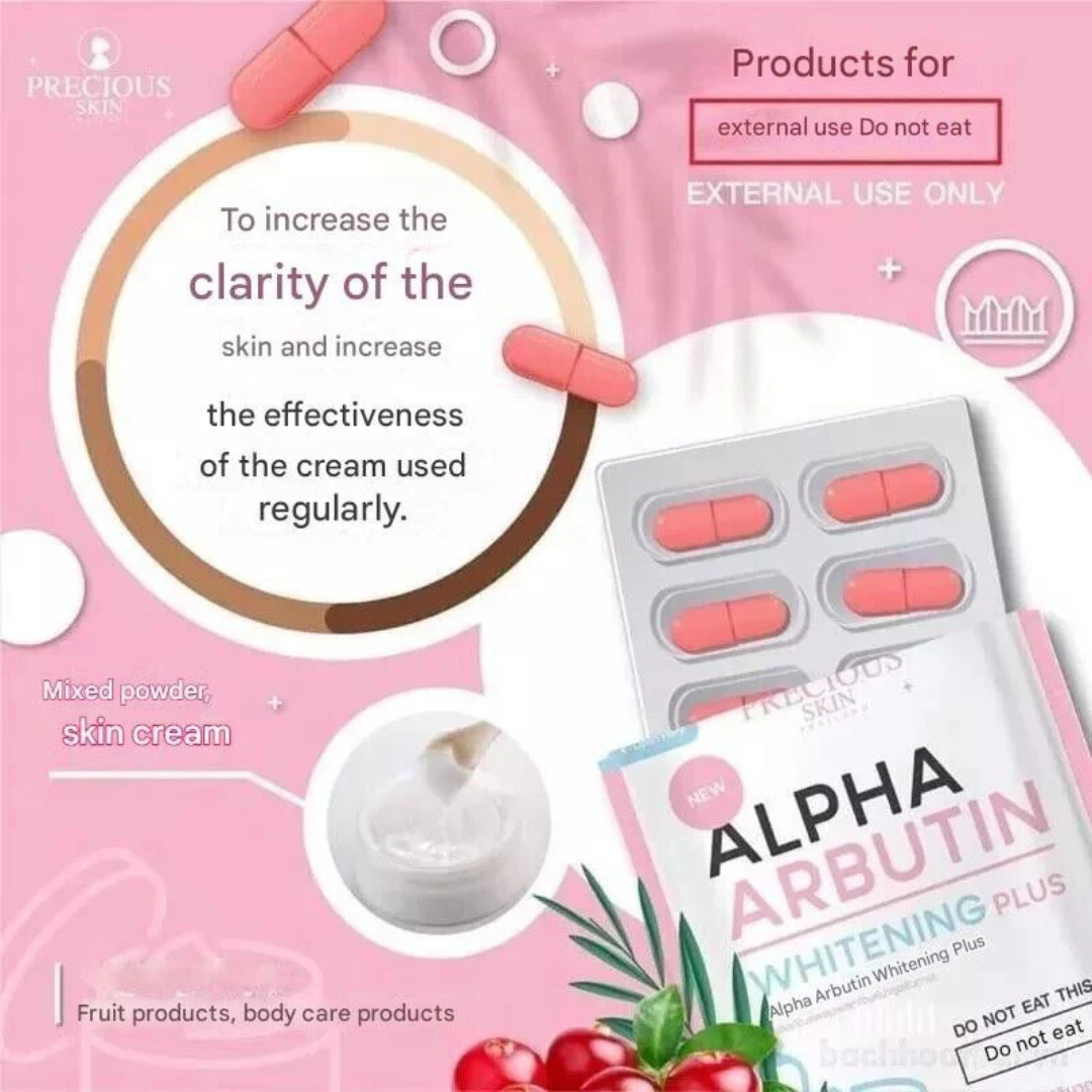 Alpha Arbutin Whitening Plus by Precious Skin Thailand (10 Capsules)