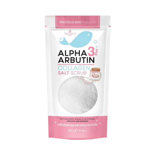 Alpha Arbutin 3+ Plus Collagen Salt Scrub by Precious Skin Thailand 300g
