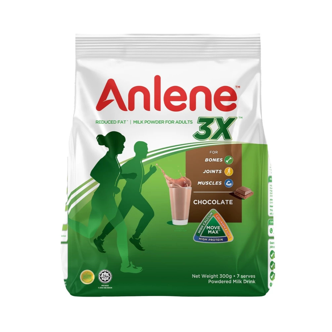 Anlene 3X Milk Powder For Adults (Chocolate) 300g