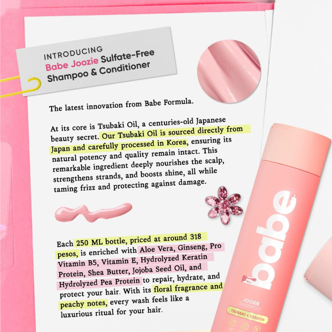 BABE FORMULA Joozie (Tsubaki + Keratin) 250ml
