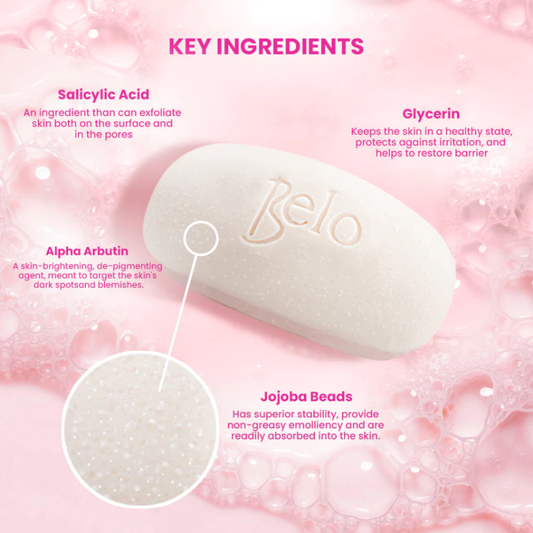 BELO Essentials Whitening Body Bar (Smoothening) 3x90g