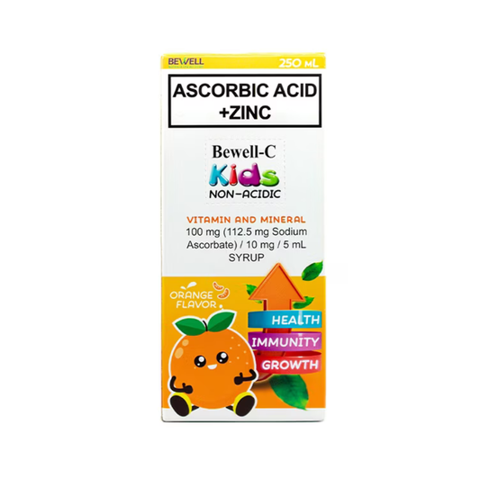 BEWELL Ascorbic Acid + Zinc Vitamin and Mineral 250ml