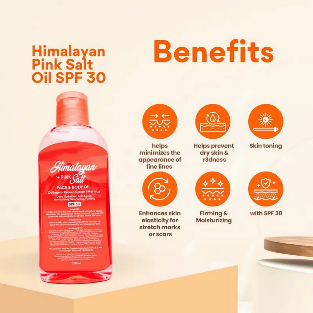 BONITA Himalayan Pink Salt Face & Body Oil 100ml