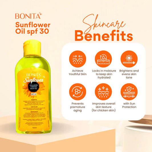 BONITA Sunflower Body Oil (Collagen Firming) 100ml