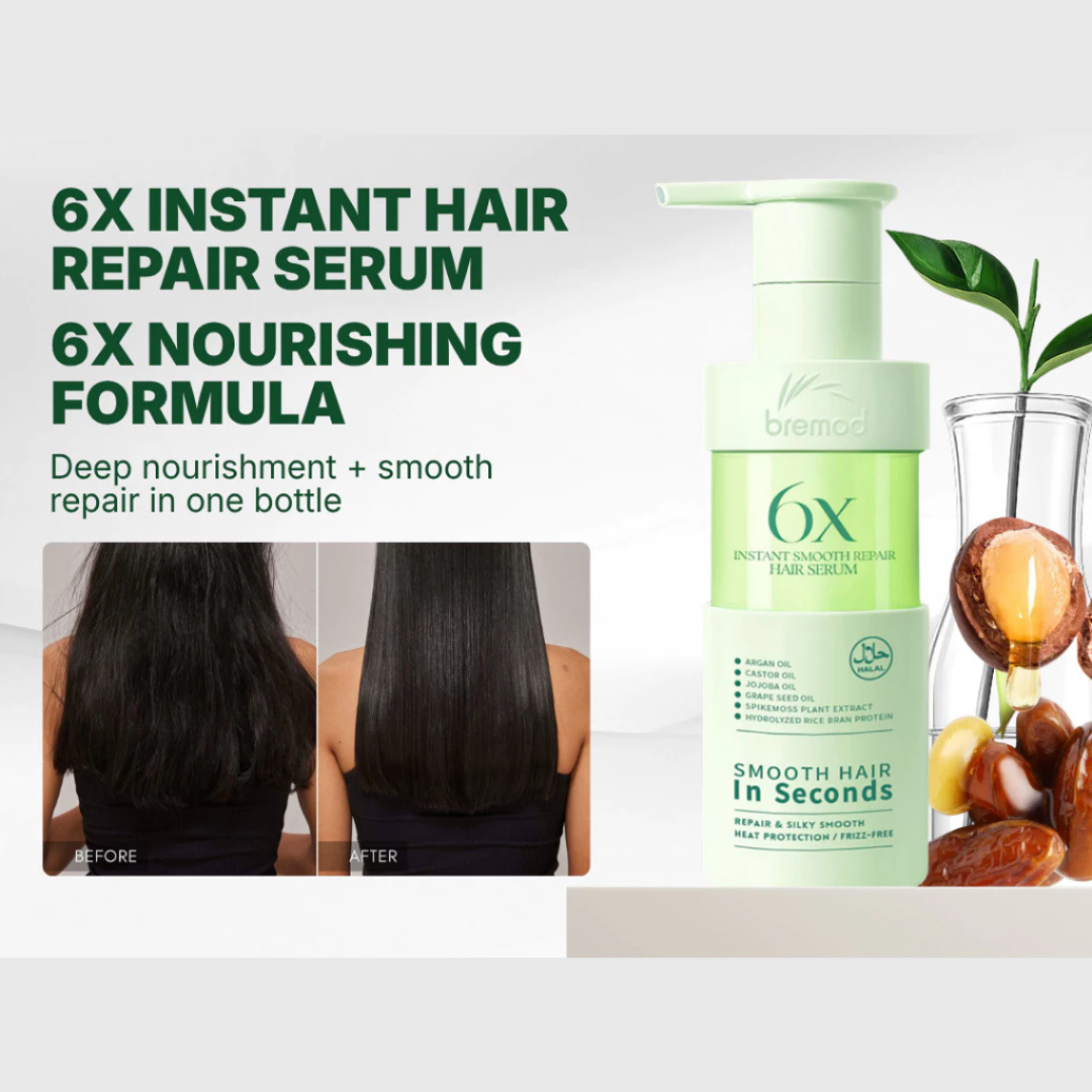 BREMOD 6X Instant Smooth Repair Hair Serum 150ml