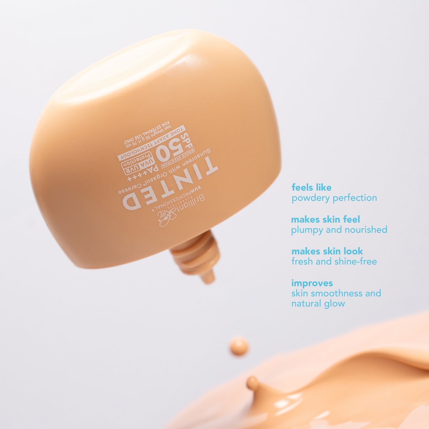 BRILLIANT SKIN ESSENTIALS Tinted Sunscreen SPF50 PA++++ (Orgasol Caresse) 50g