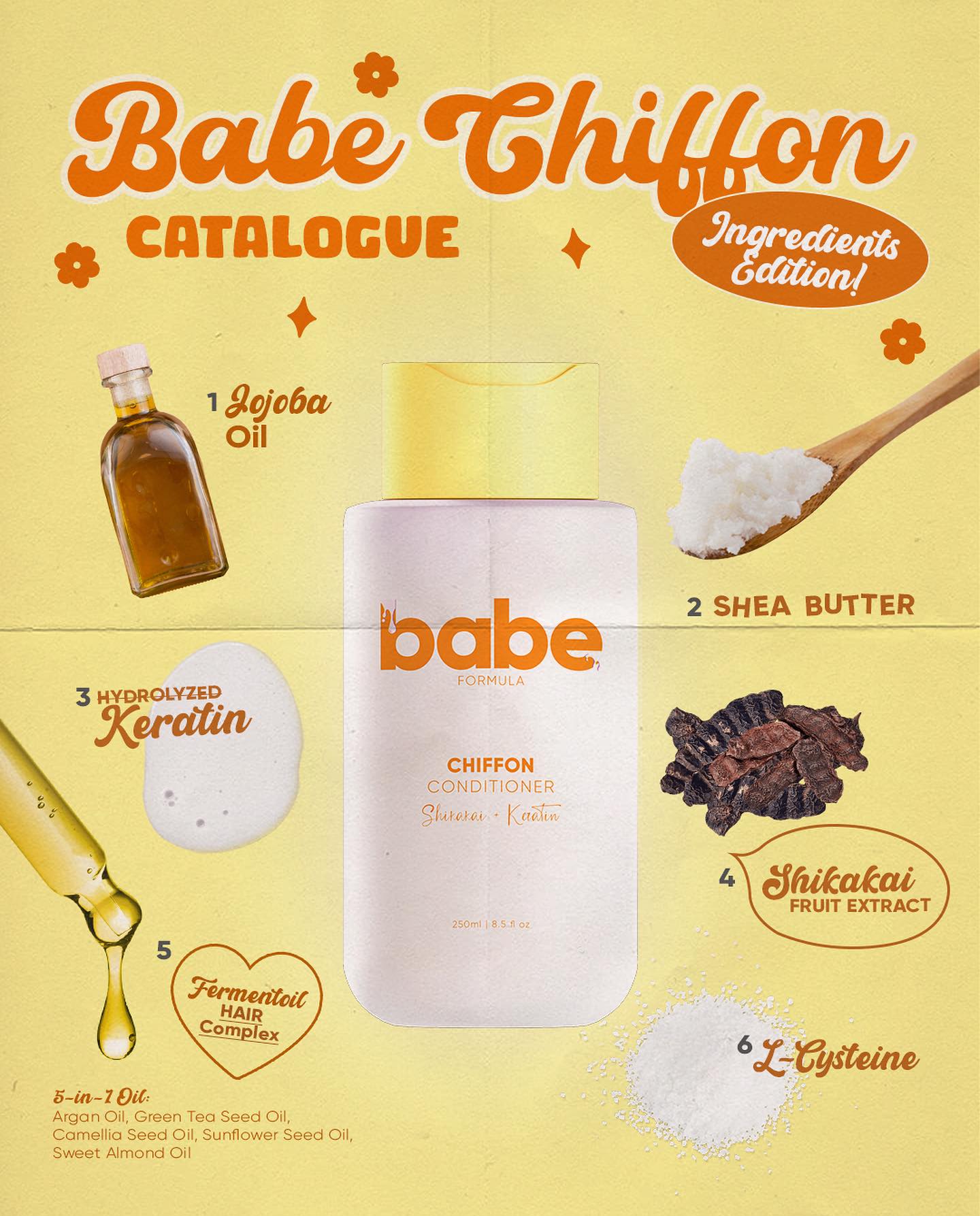 Babe Formula Chiffon (Shikakai + Keratin) 250mL conditioner