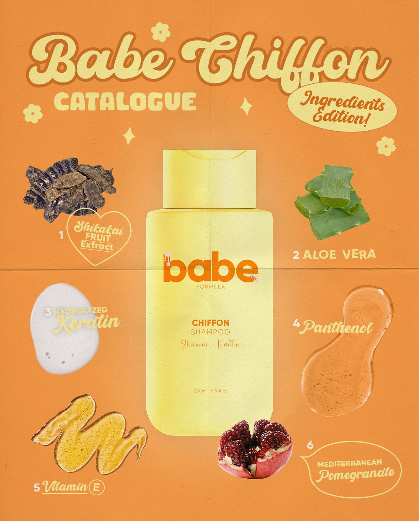 Babe Formula Chiffon (Shikakai + Keratin) 250mL shampoo