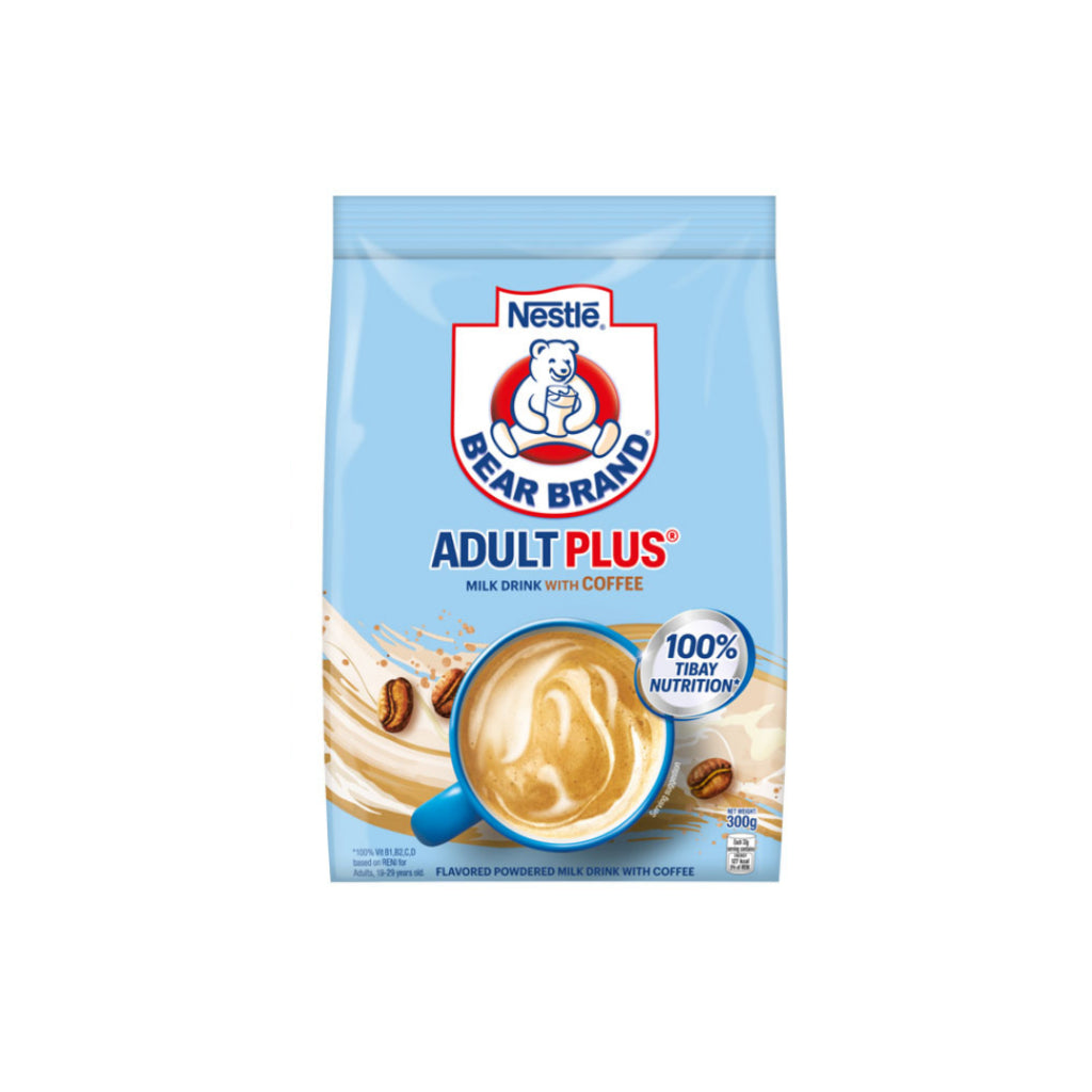 Bear Brand Adult Plus Powdered Milk with Coffee - 300g