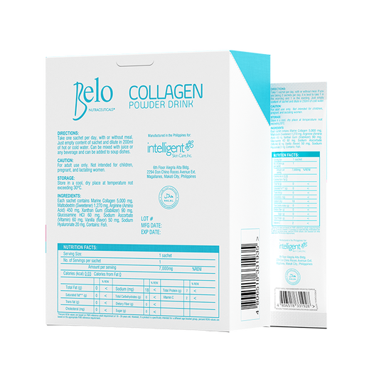 Belo Collagen Powder Drink with Hyaluronic Acid | 14 Sachets