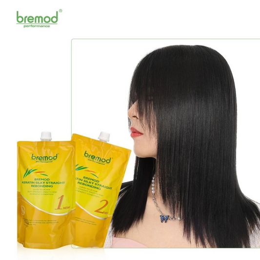 Bremod Keratin Silky Straight Rebonding Set (1&2) 800ml