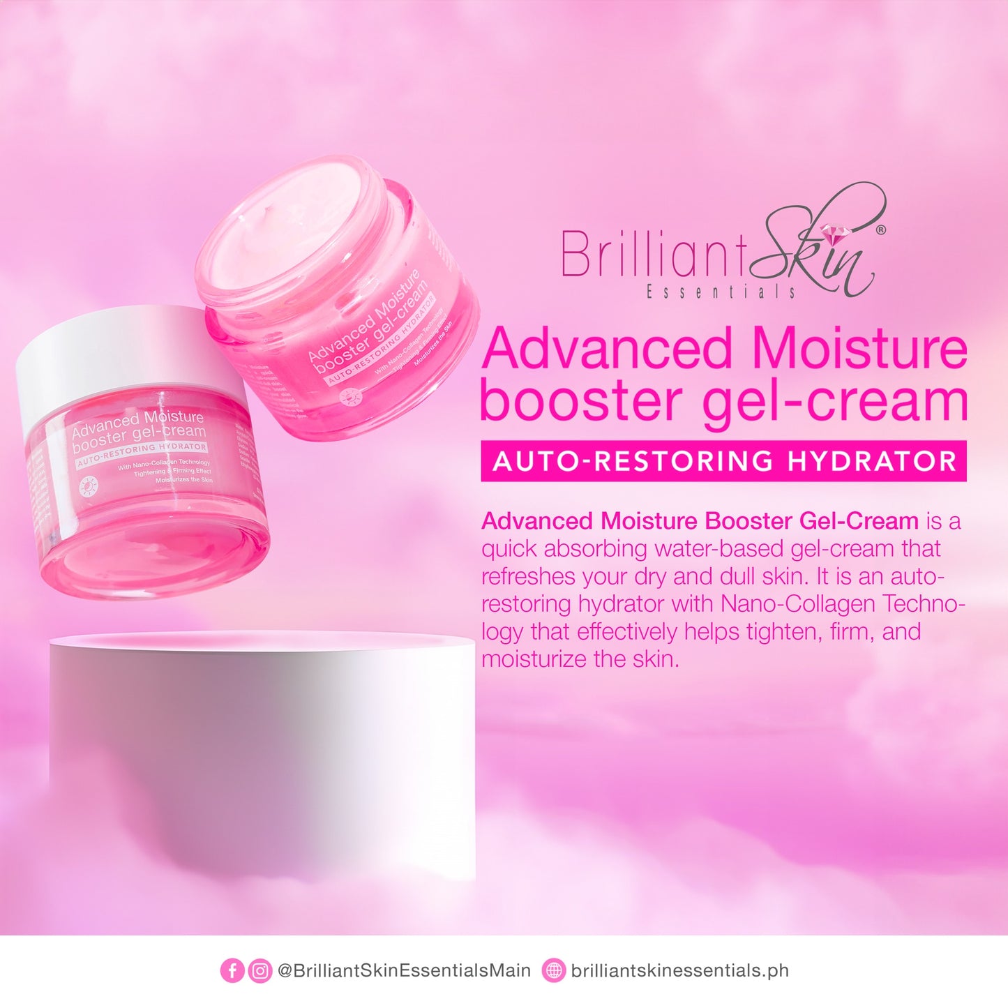 Brilliant Skin Advanced Moisture Booster Gel Cream 50g