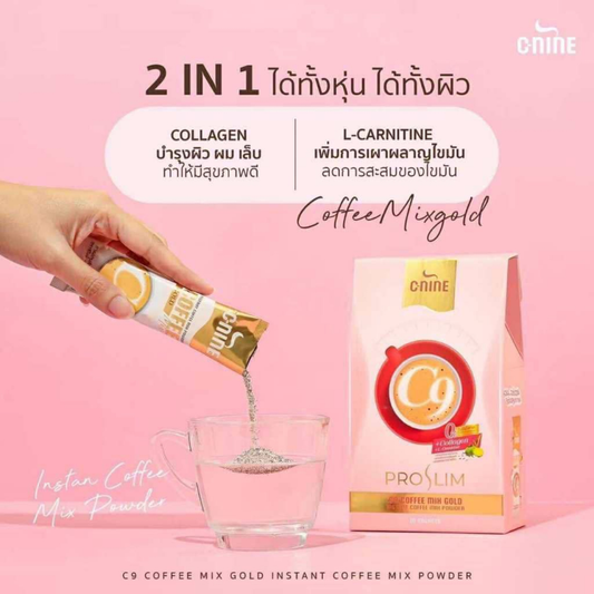 C-NINE C9 Pro Slim Coffee Mix Gold (10 Sachets)