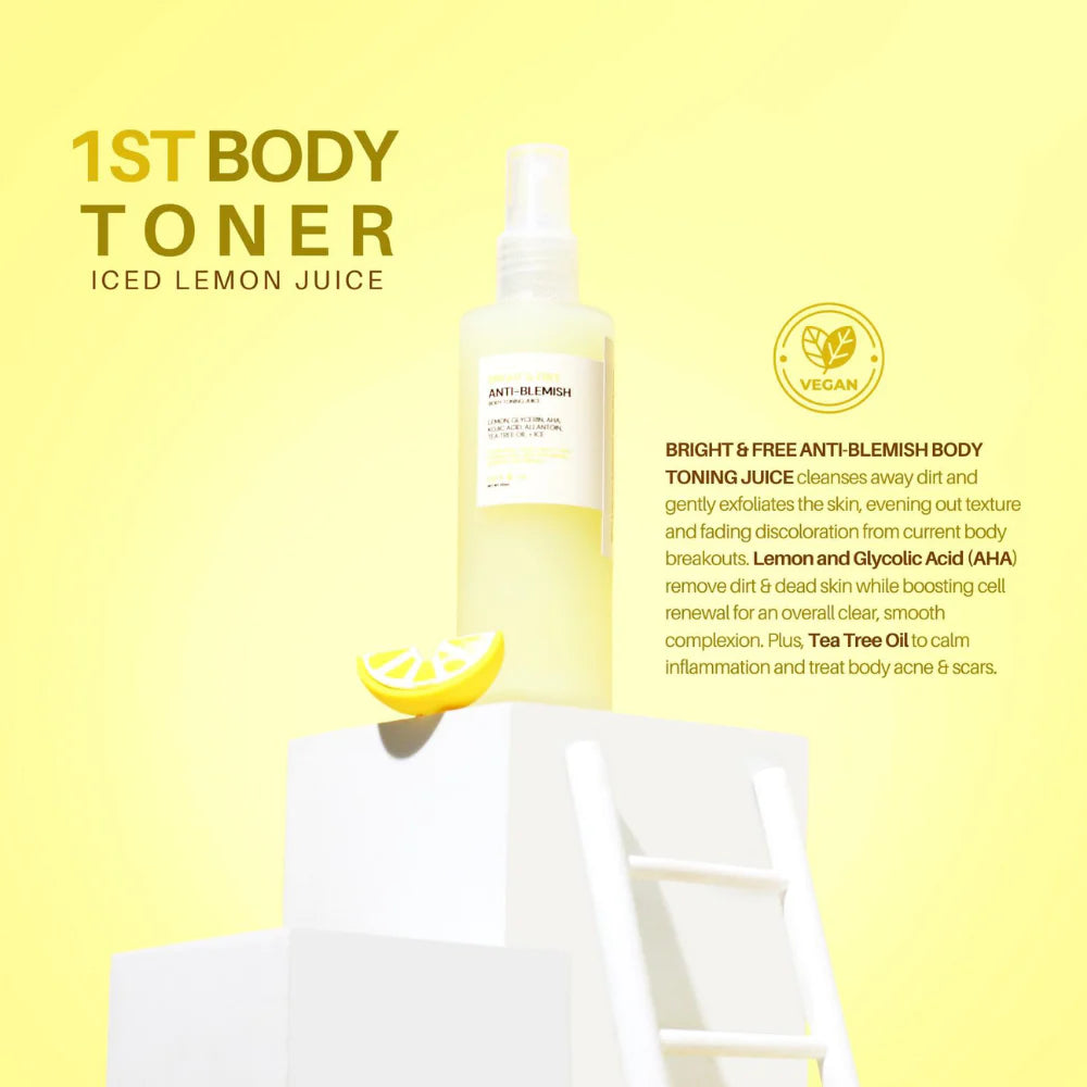 Catt & Co. Bright & Free Anti-Blemish Body Toning Juice 120mL