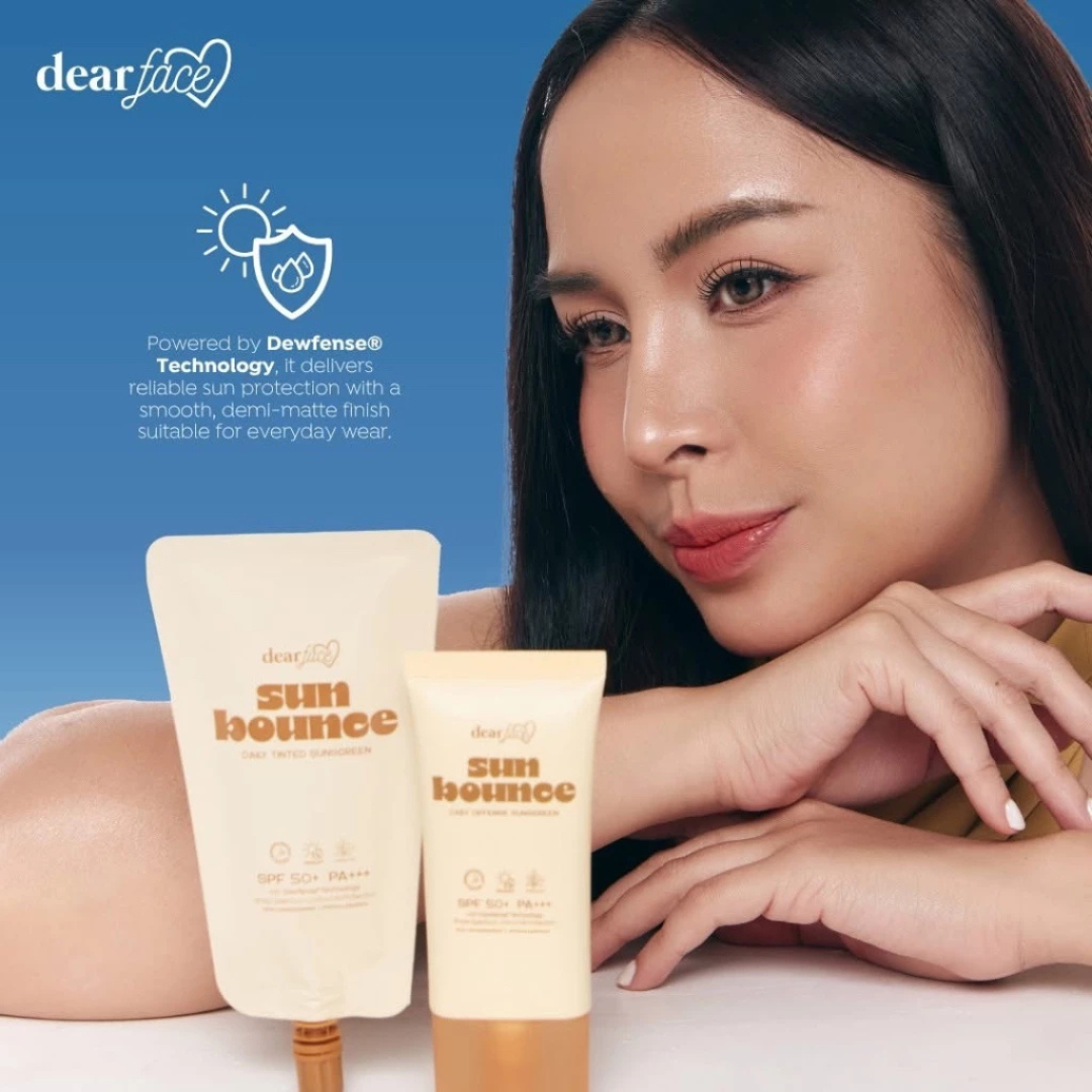 DEAR FACE Sun Bounce Daily Tinted Sunscreen (SPF50+ PA+++) 50ml