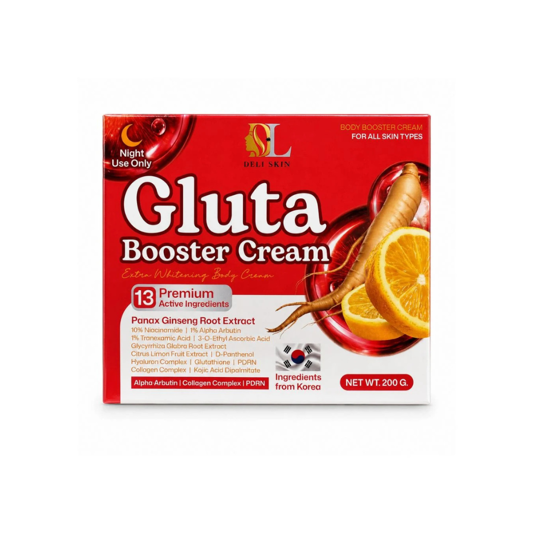 DELI SKIN Gluta Booster Body Cream (Extra Whitening) 200g