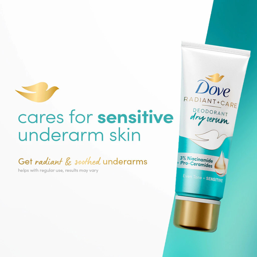 DOVE Radiant + Care Deodorant Dry Serum (Niacinamide + Pro-Ceramides) 40ml
