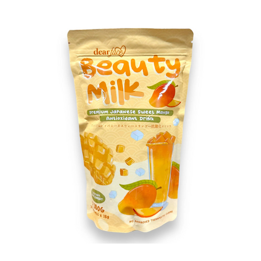 Dear Face Beauty Milk (Premium Japanese Sweet Mango) Antioxidant Drink  18g x 10 Sachets