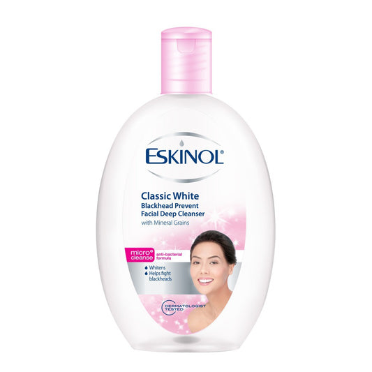Eskinol Classic Glow Facial Deep Cleanser 225mL with Mineral Grains