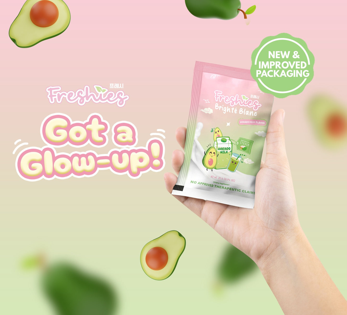 FRESHIES Brighte Blanc (Avocado Milk) - 10 Sachets