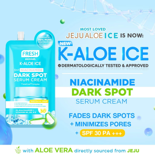 FRESH SKINLAB K-Aloe Ice Dark Spot Serum Cream SPF30 (3in1 Niacinamide) 10ml