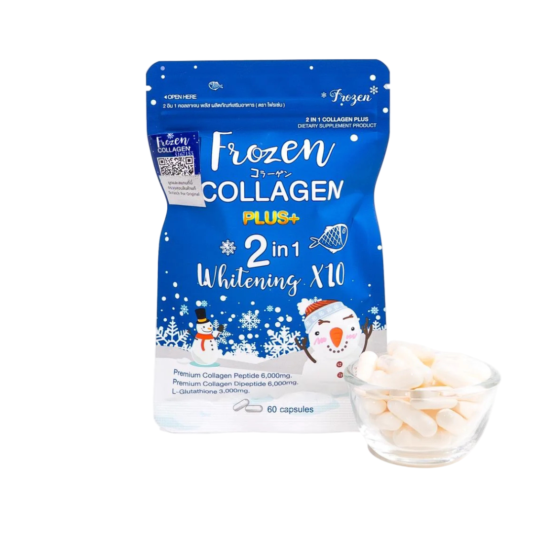 FROZEN Collagen Plus 2in1 Collagen Glutathione 60 Capsules FROZEN Collagen Plus 2in1 Collagen Glutathione 60 Capsules