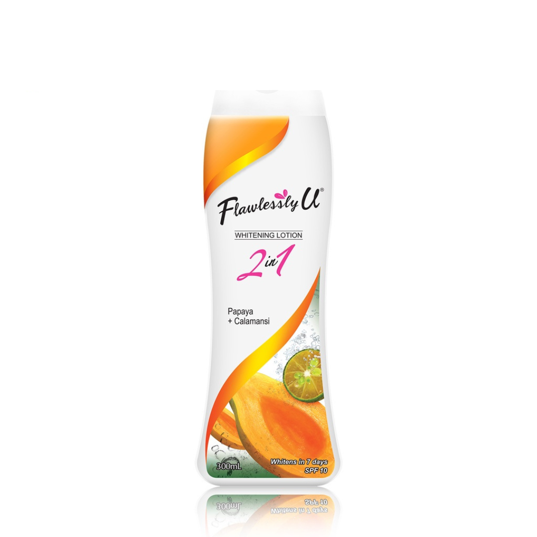 Flawlessly U Whitening Lotion Papaya Calamansi SPF10 300mL