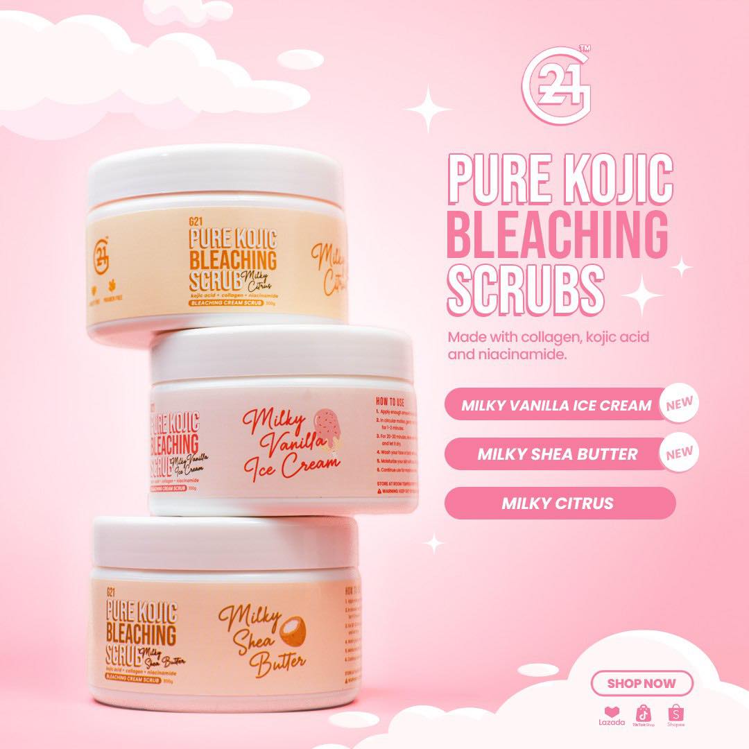 G21 Pure Kojic Bleaching Cream Scrub 300g | Love Rys Australia LOVE RYS AUSTRALIA G21 Pure Kojic Bleaching Cream Scrub 300g | Love Rys Australia LOVE RYS AUSTRALIA