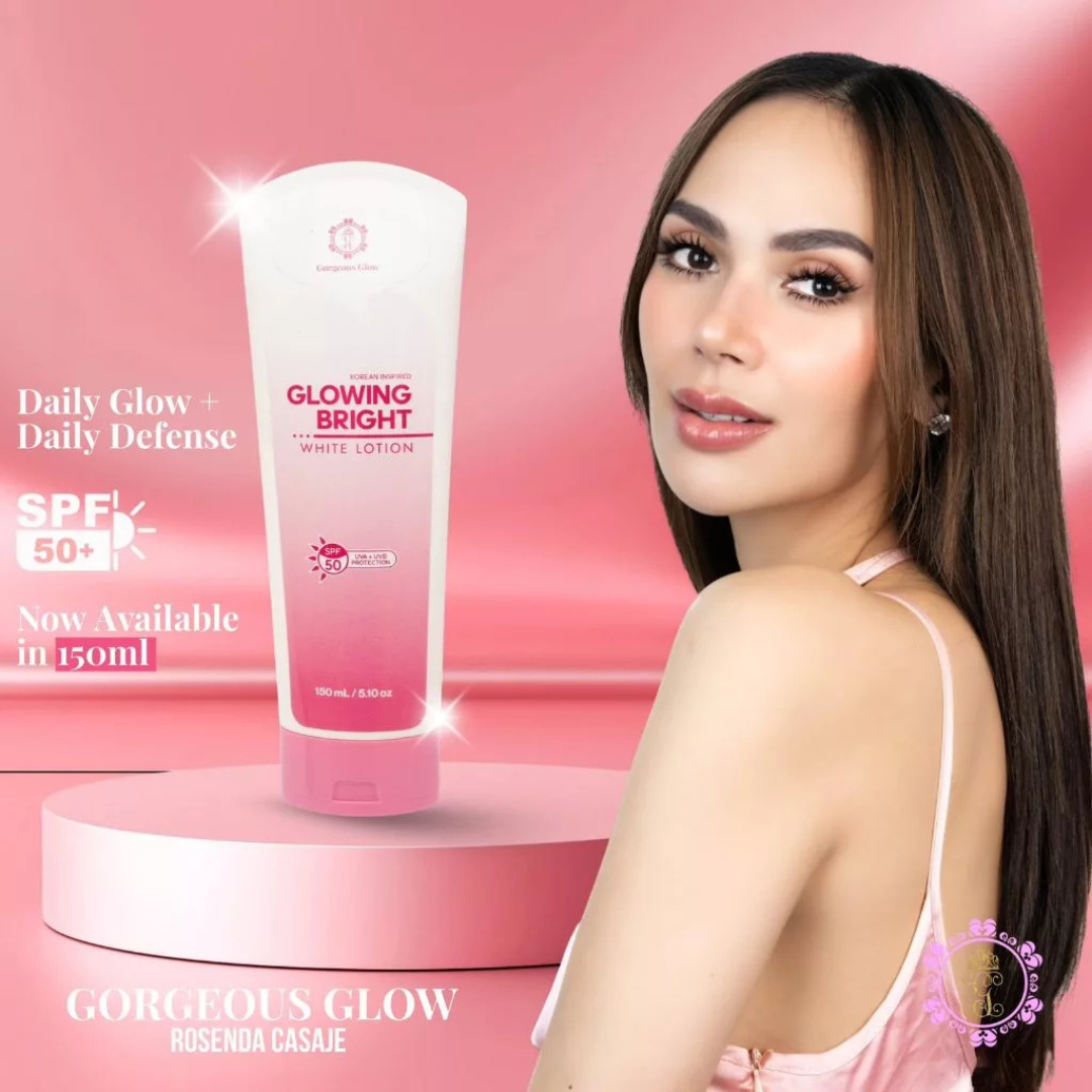 GORGEOUS GLOW Glowing Bright White Lotion (SPF50) 150ml