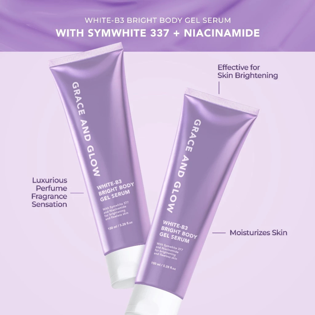GRACE AND GLOW White B-3 Bright Body Gel Serum 150ml