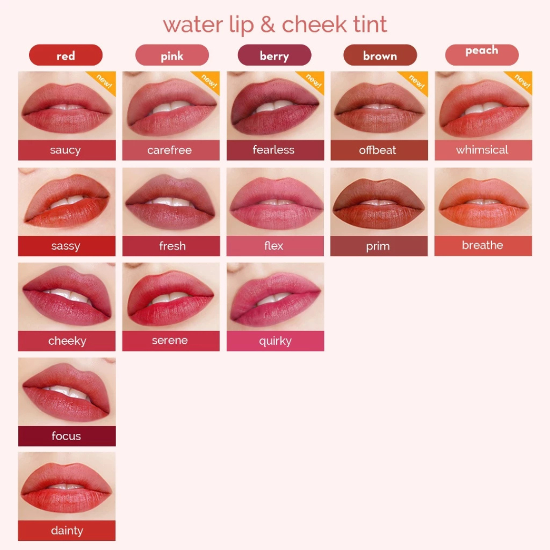 HAPPY SKIN Water Lip & Cheek Tint | Choose Shade