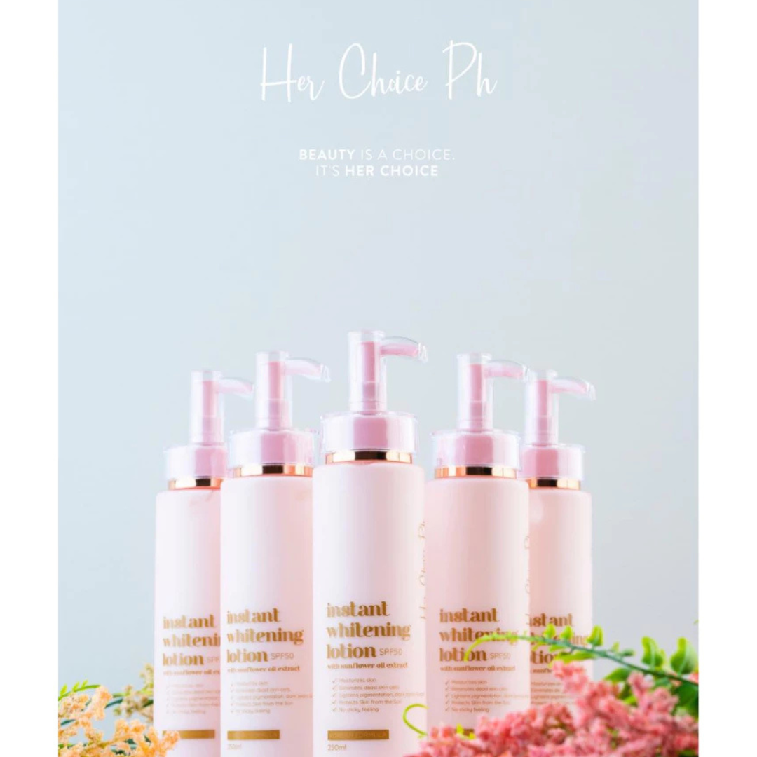 HER CHOICE Instant Whitening Lotion SPF50 250ml