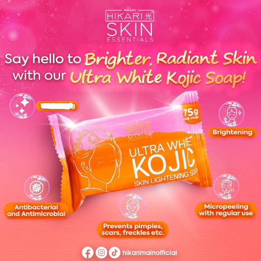 HIKARI SKIN ESSENTIALS Ultra White Kojic Skin Lightening Soap 75g