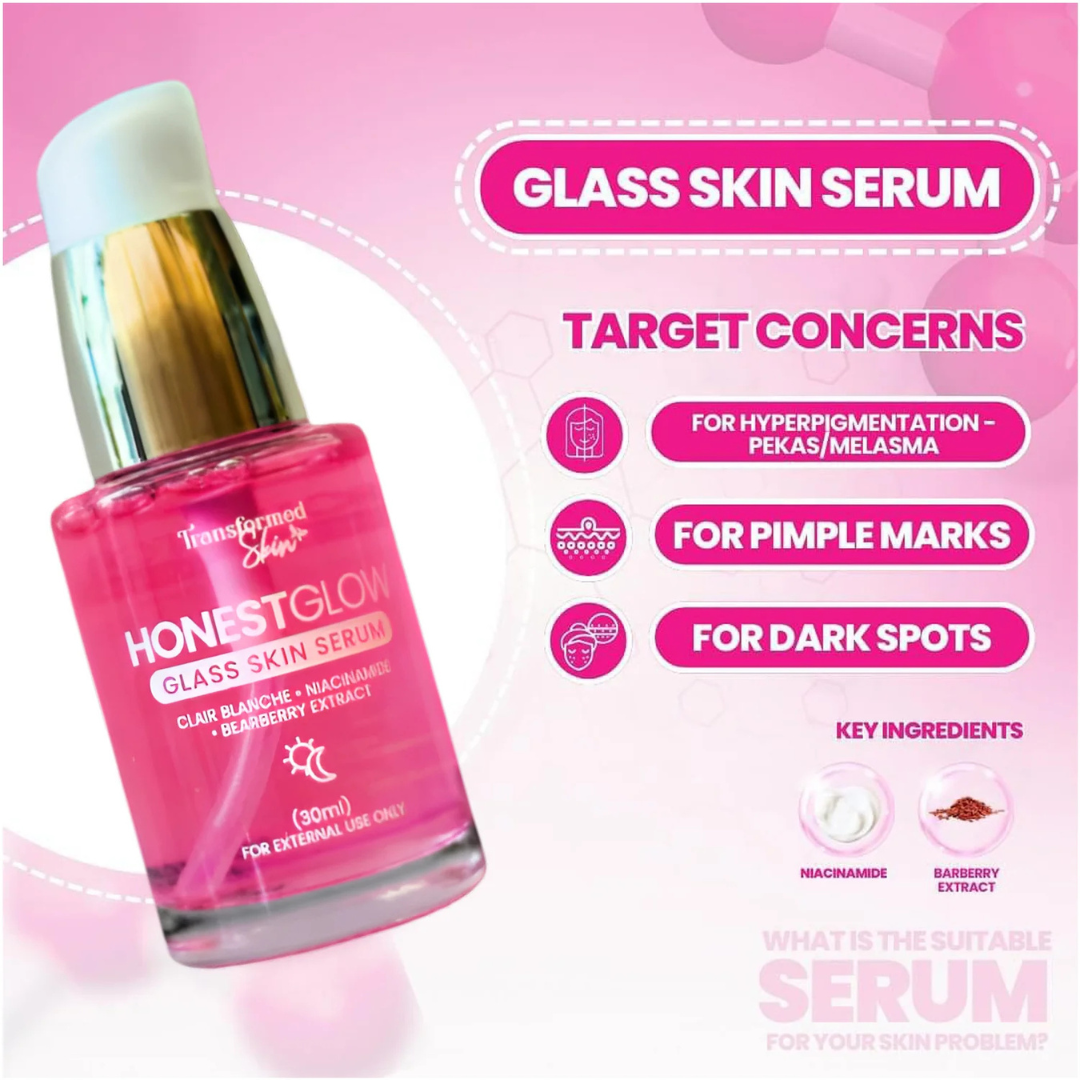 HONEST GLOW Serum (Glass Skin) by TRANSFORMED SKIN 30ml