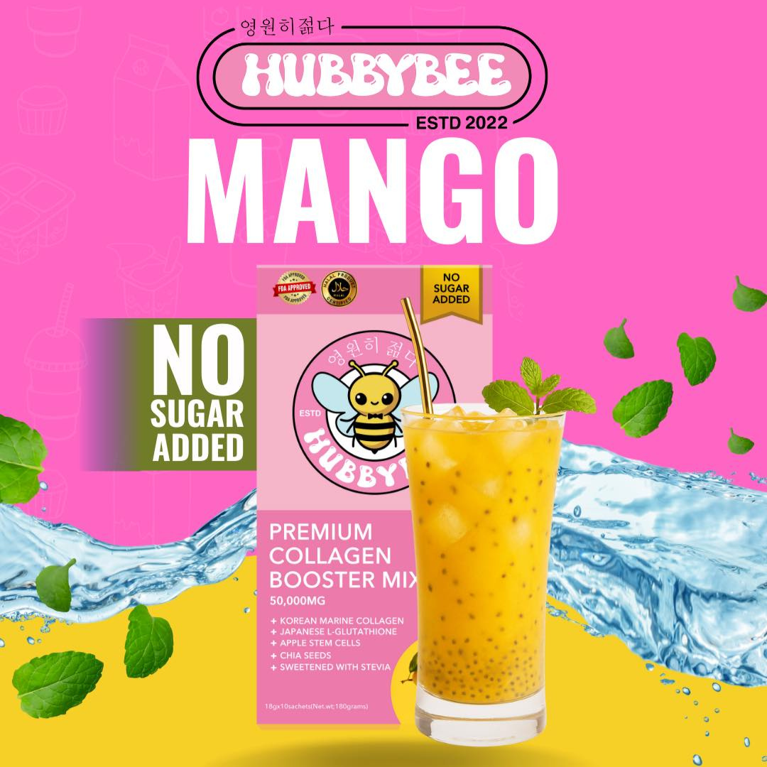 HUBBYBEE Premium Collagen Booster Mix (Mango) - 10 Sachets