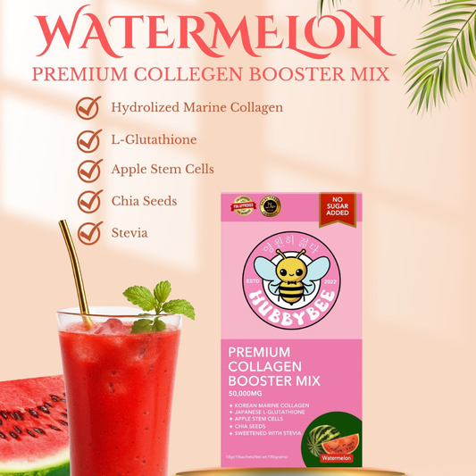 HUBBYBEE Premium Collagen Booster Mix (Watermelon) - 10 Sachets