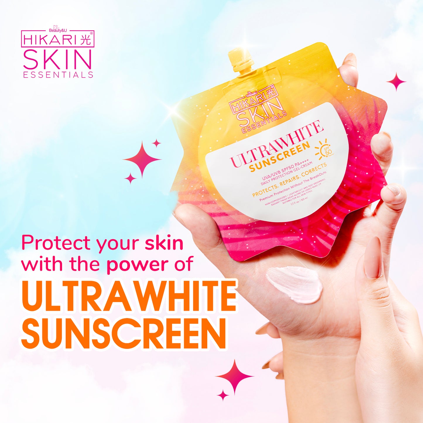 Hikari Skin Essentials ULTRAWHITE Sunscreen UVAUVB SPF50 PA++++ 50ml